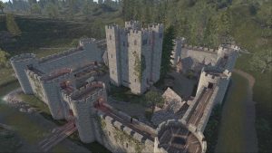 Medieval Castle Outpost, Stables & Bandit