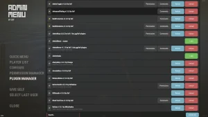 Admin Menu